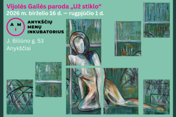 Vijolės Gailės paroda UŽ STIKLO